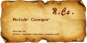 Molnár Csongor névjegykártya